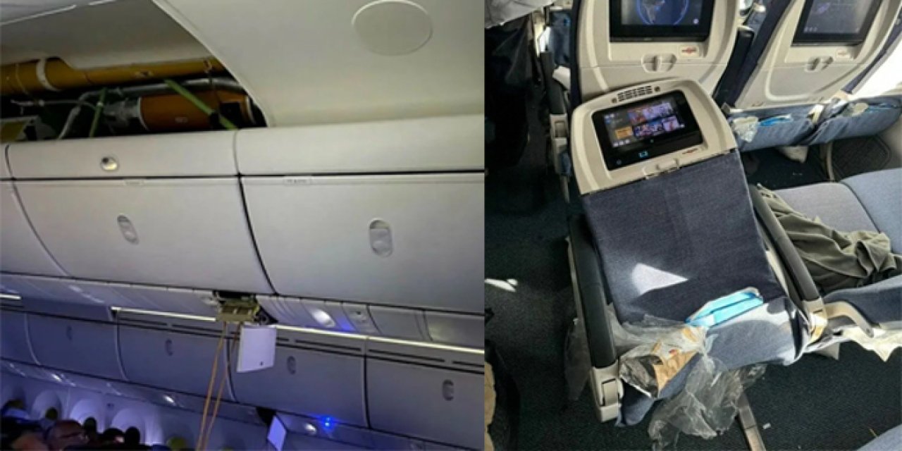 Türbülansa giren uçakta koltuklar kırıldı: 30 yolcu yaralı