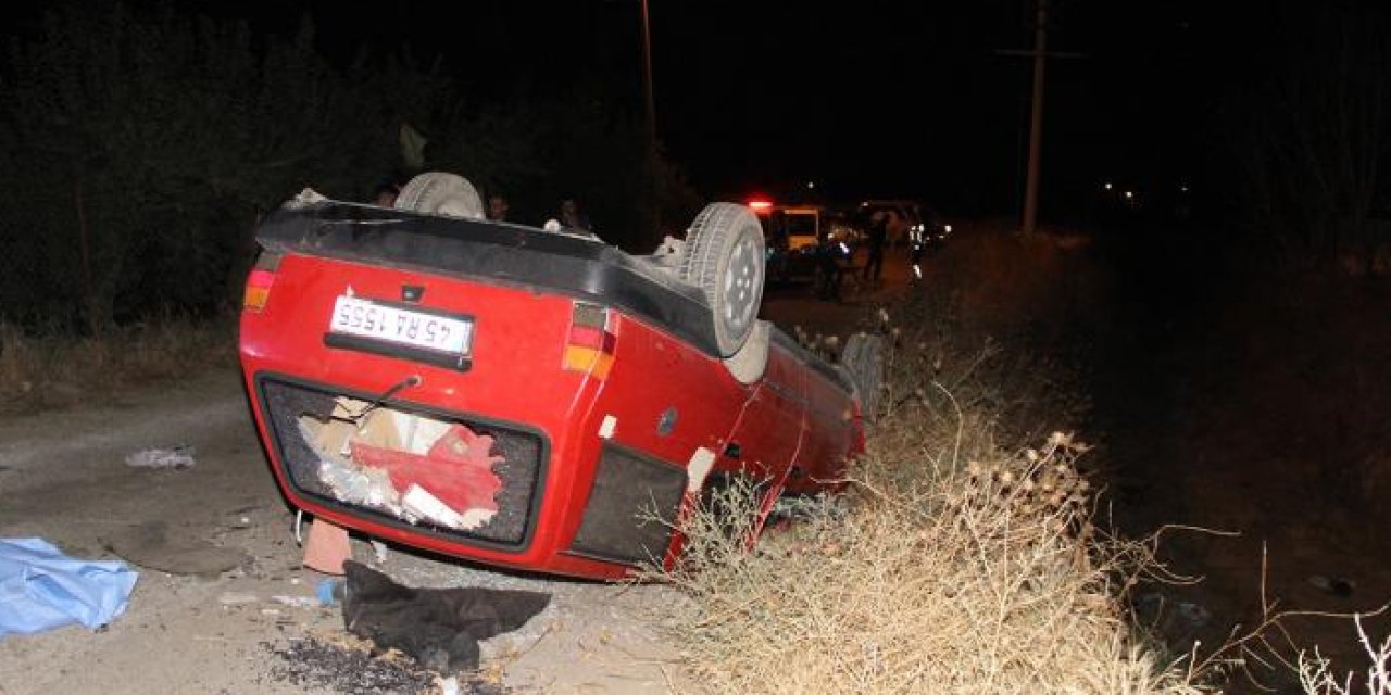 Manisa’da otomobil takla attı: 1 kişi hayatını kaybetti