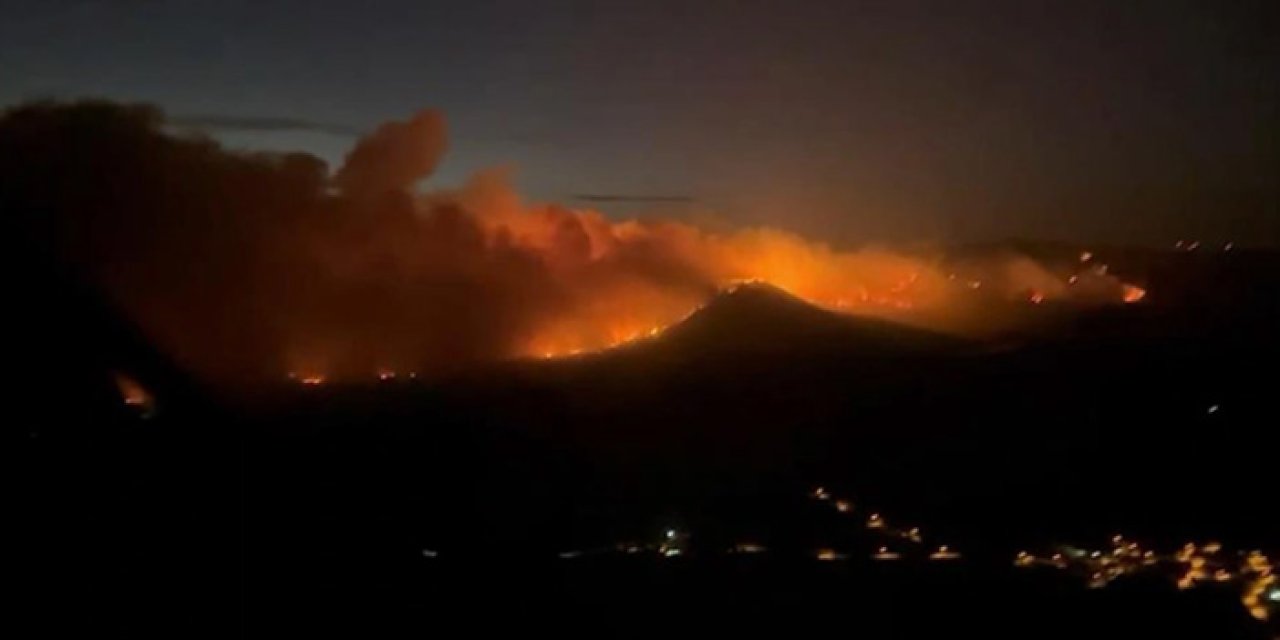 Manisa'da orman yangını! İki mahallede tahliye işlemleri yapıldı