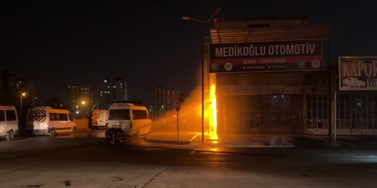 Doğal gaz borusu patladı