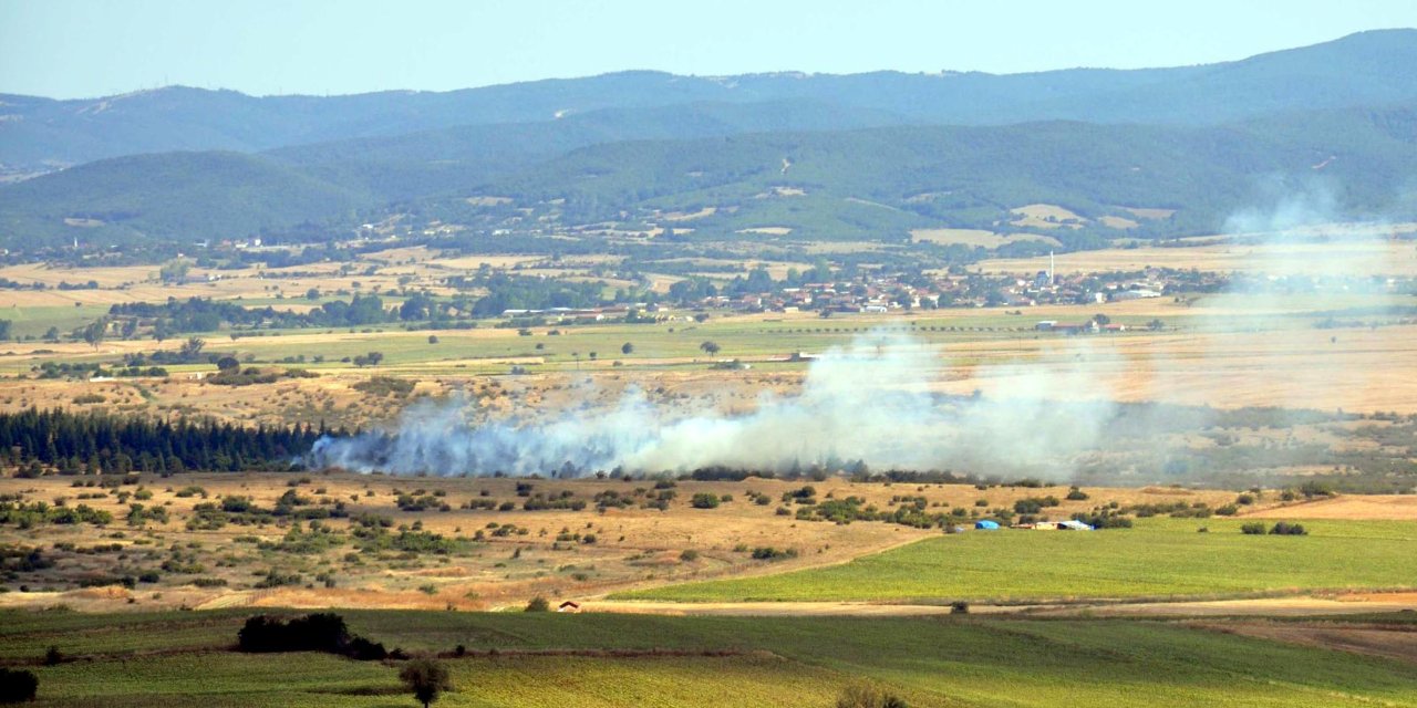 Tekirdağ’da iki ayrı piknik alanında yangın çıktı