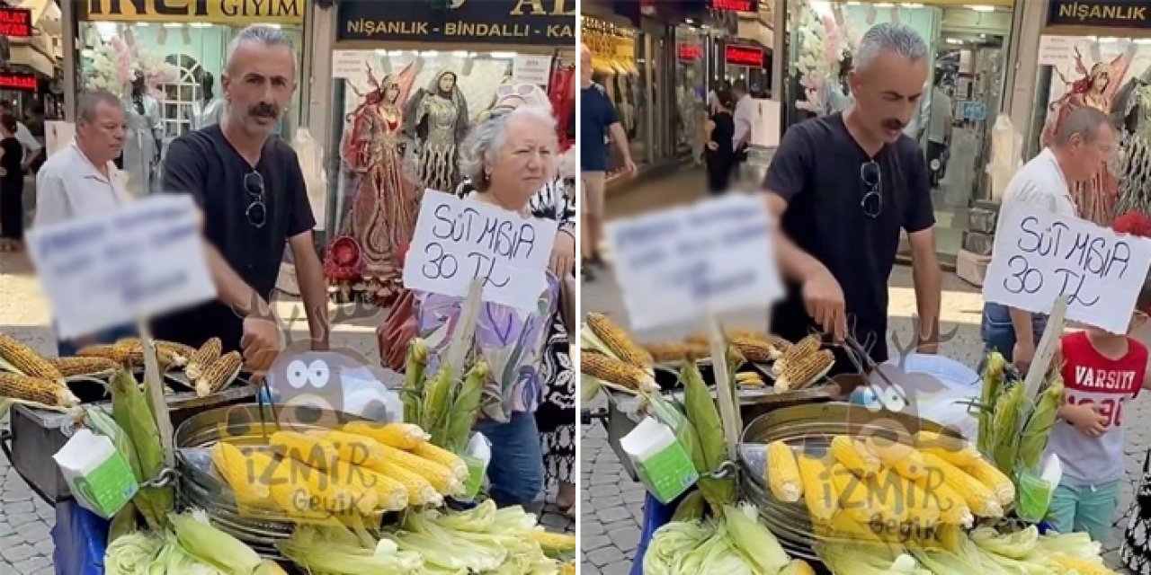 İzmirli mısırcı görenleri duygulandırdı