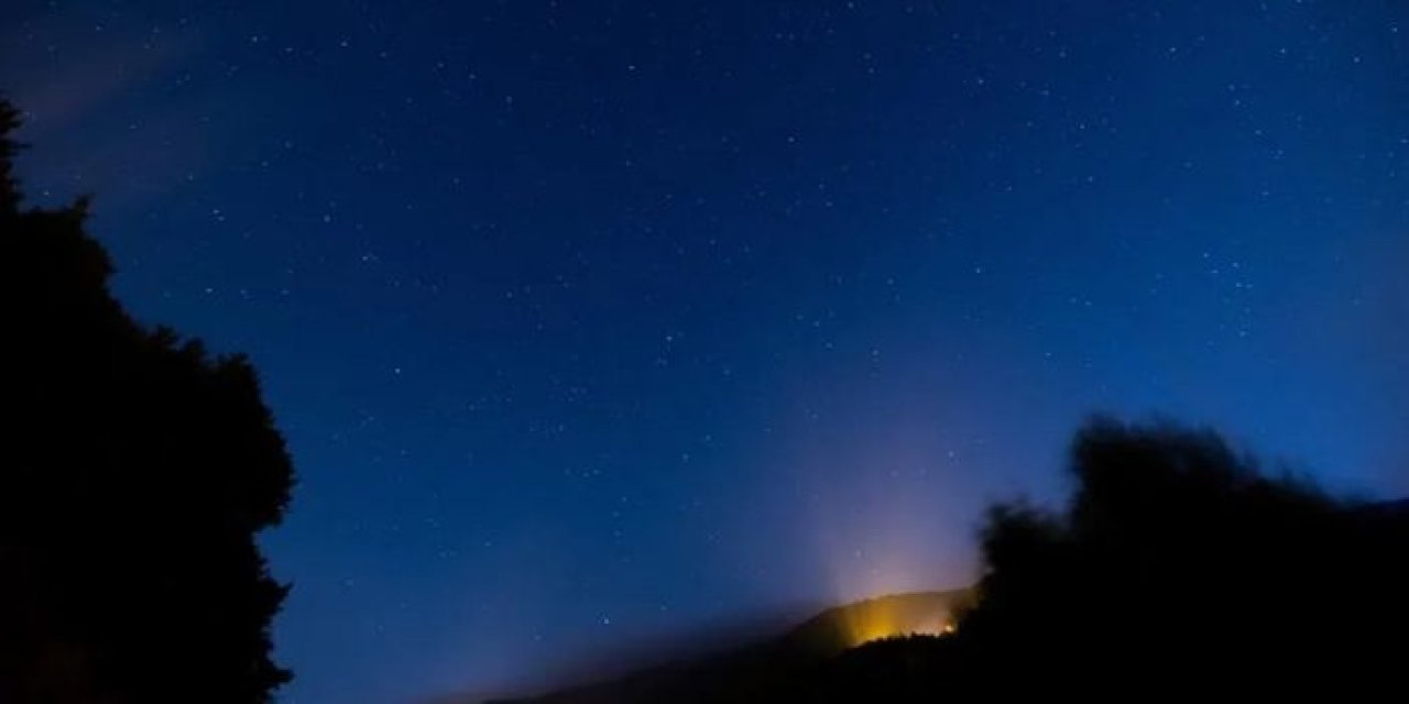 Amanos Dağları'nda görsel şölen: Meteor yağmuru izlendi