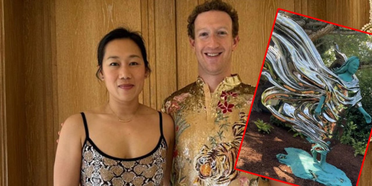 Mark Zuckerberg eşinin heykelini yaptırdı