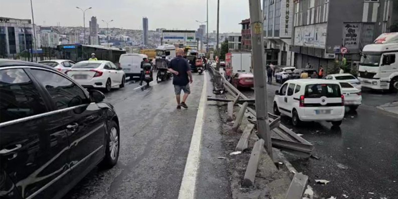 D-100 karayolunda kaza: Ankara istikameti trafiğe kapatıldı