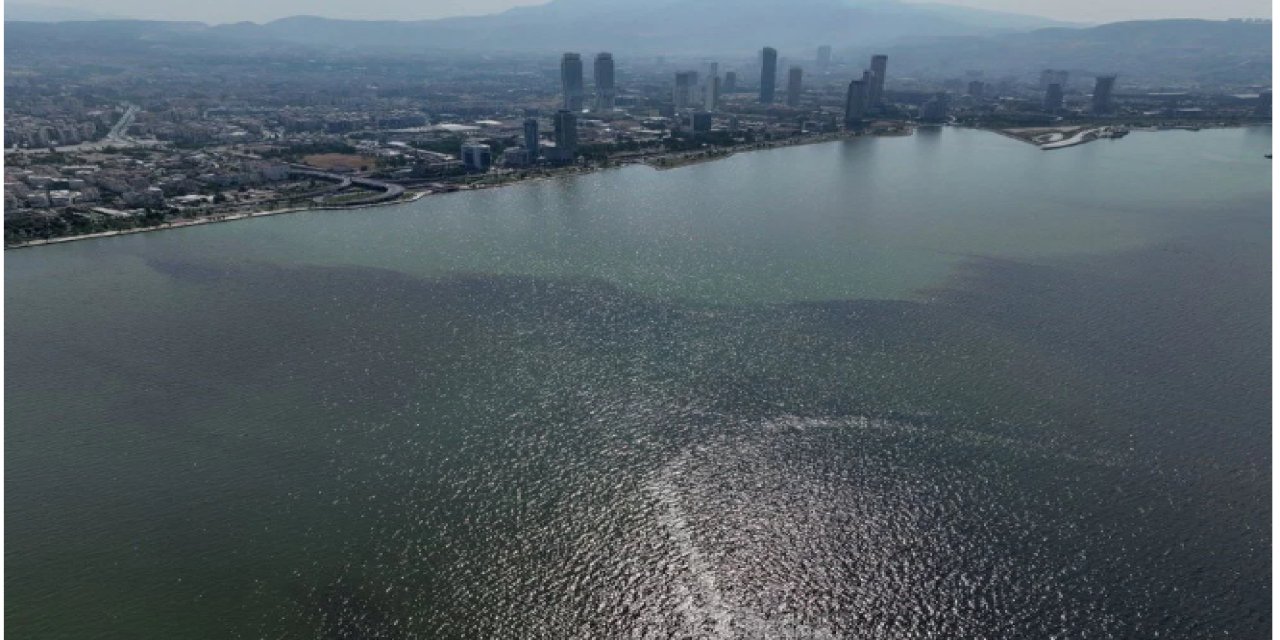 İzmir’de korkutan görüntü! Deniz yeşile döndü