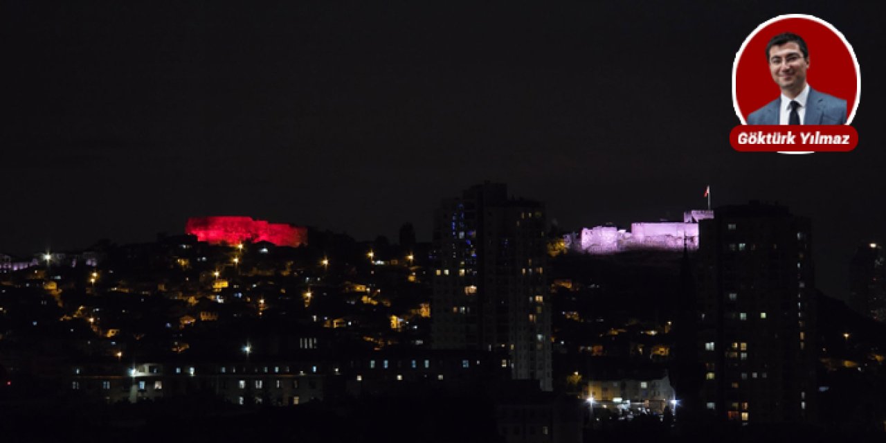 Ankara Kalesi gece vakti ışıl ışıl parlıyor: Aydınlatma projesi tamamlandı