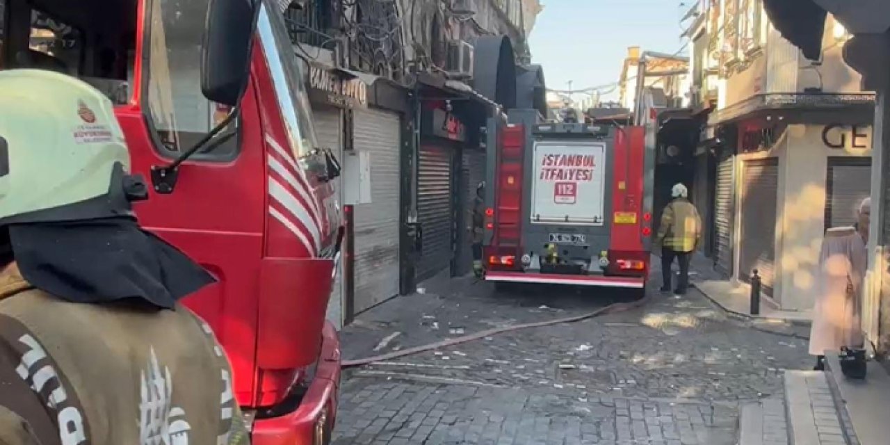 Kapalıçarşı'da kuyumcu atölyesinde yangın