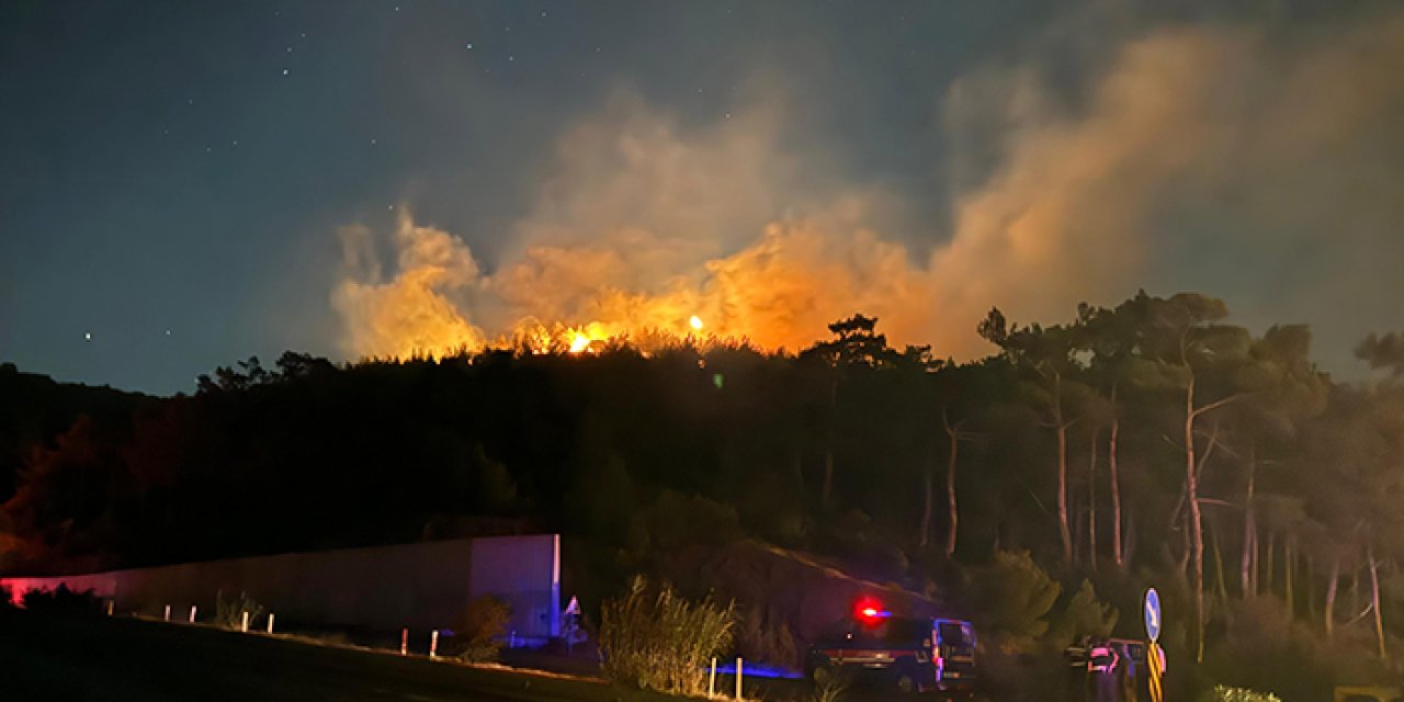 İzmir'de korkutan yangın