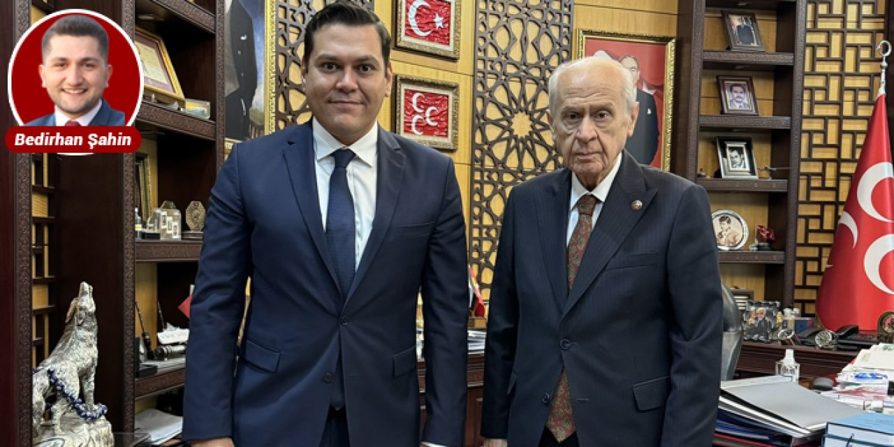 Oğuz Alper Öktem Devlet Bahçeli’yi ziyaret etti