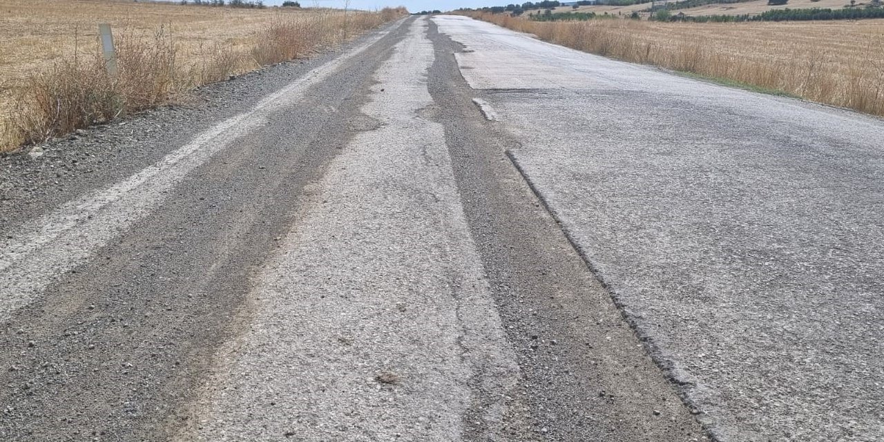 Ulus'ta yer alan haberin ardından yollar onarılacak