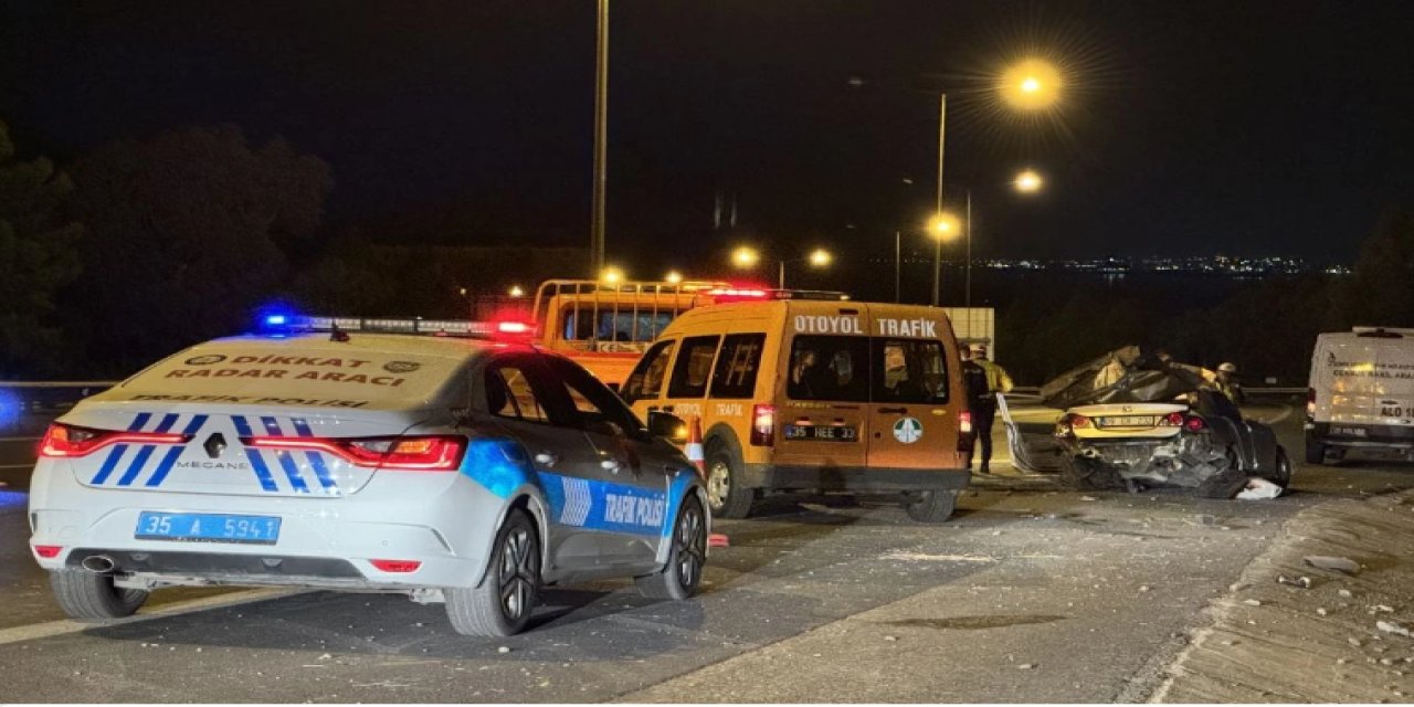 İzmir'de acı kaza: Takla atan otomobilin sürücüsü hayatı kaybetti