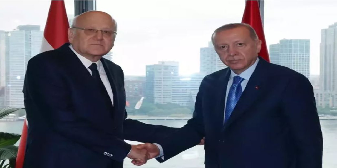 Cumhurbaşkanı Erdoğan, Lübnan Başbakanı Mikati ile New York'ta Görüştü