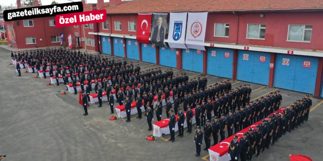 Ankara itfaiyesi güçleniyor: 150 yeni itfaiyeci göreve başladı