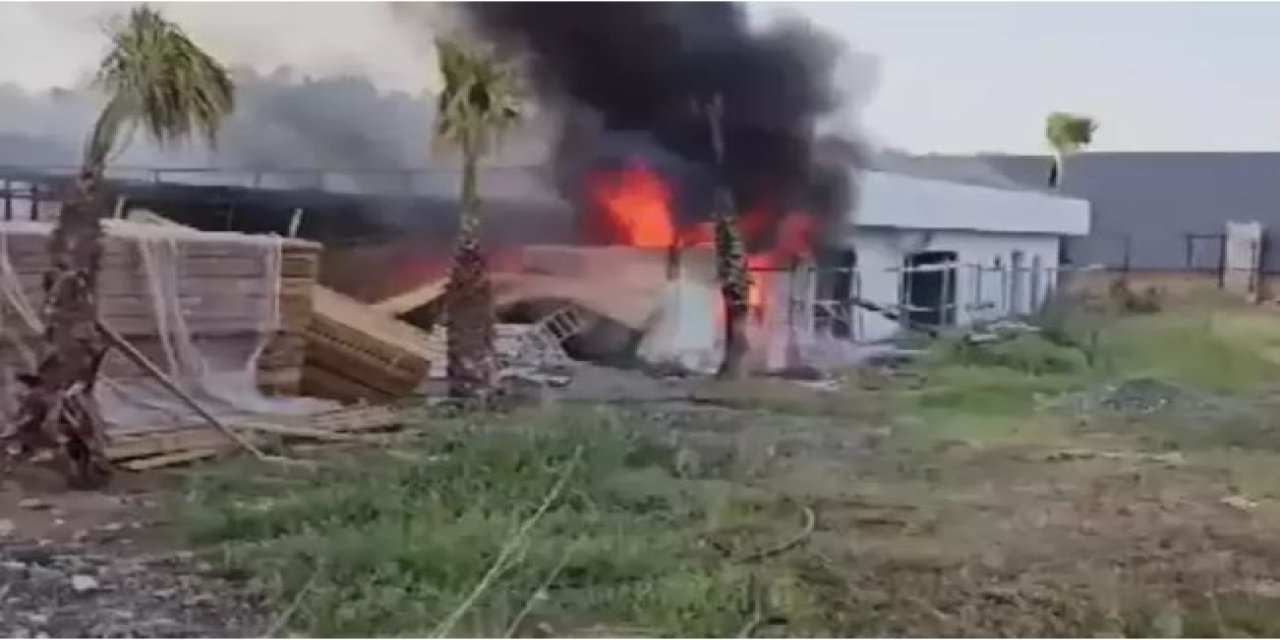 Sapanca'da Restoran İnşaatında Yangın Çıktı