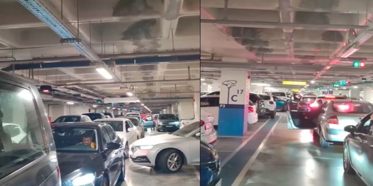 İzmirliler otoparkta mahsur kaldı!