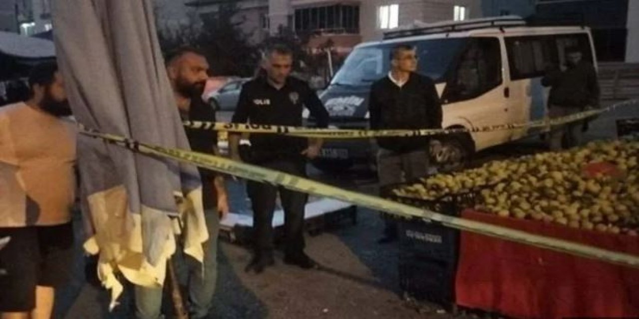 Kadın kılığında pazara gelip, pazarcıyı tabancayla vurdu