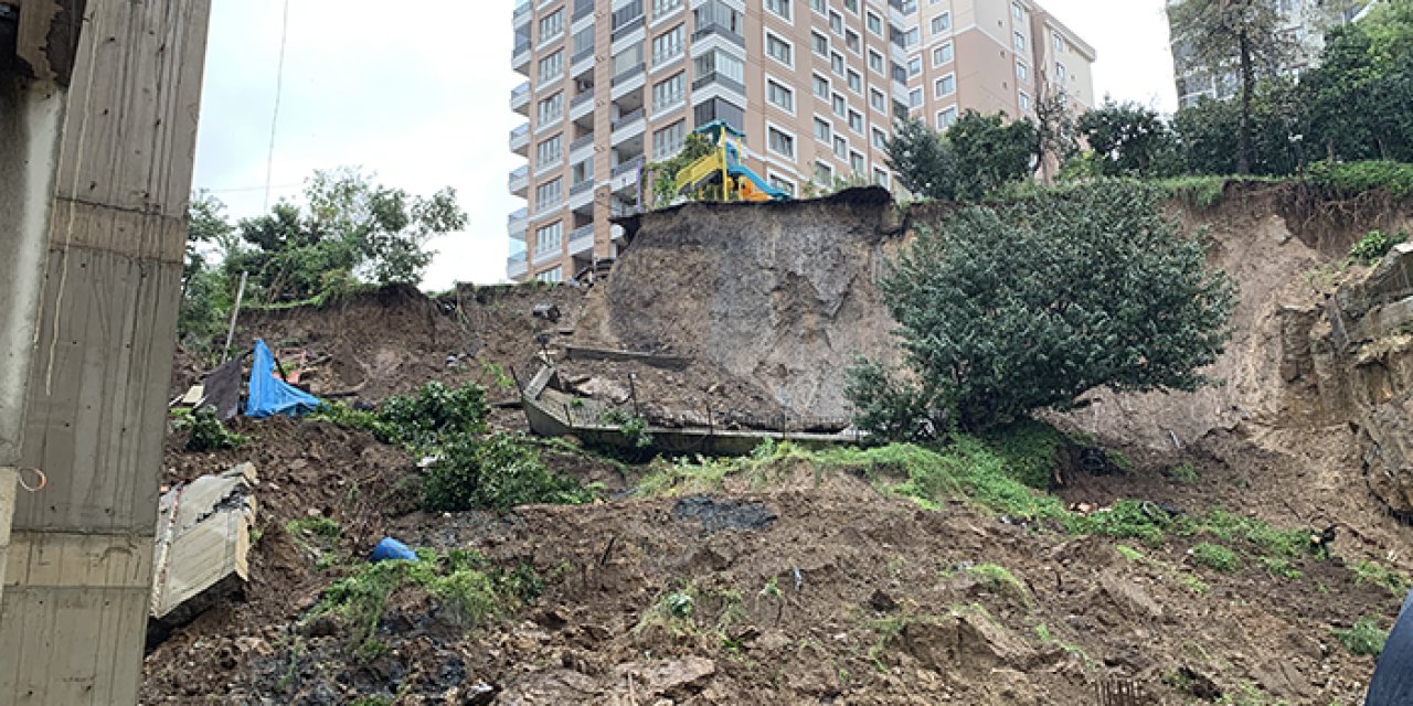 Rize'de sağanak yağış heyelana neden oldu