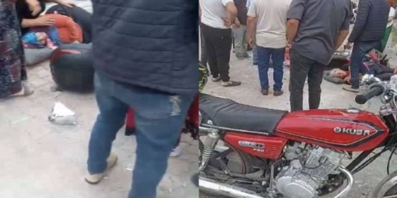 Düziçi'nde Motosiklet Kaldırımdaki Yayalara Çarptı: 3 Yaralı