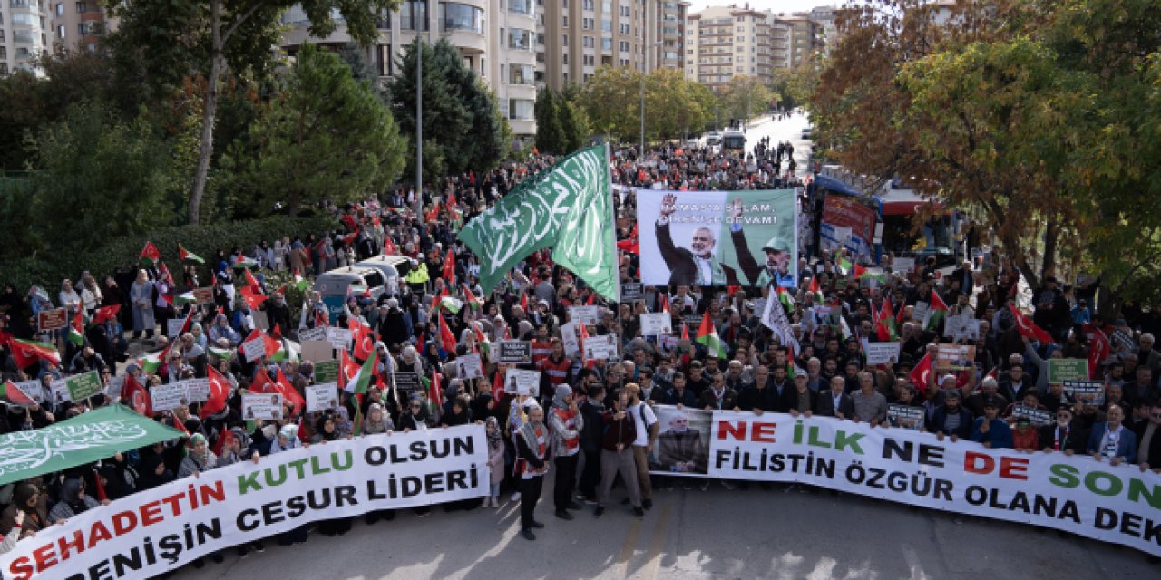 Yahya Sinvar için Ankara'da gıyabi cenaze namazı kılındı