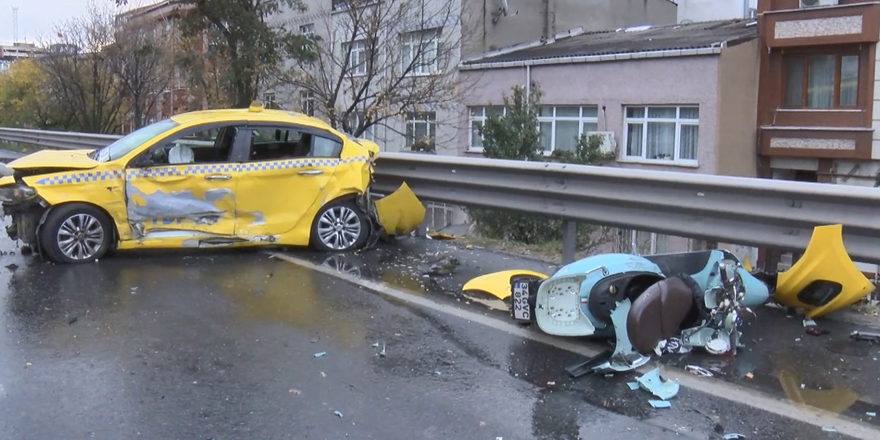 İstanbul'da zincirleme kaza: Yardıma duran taksi şoförü vefat etti