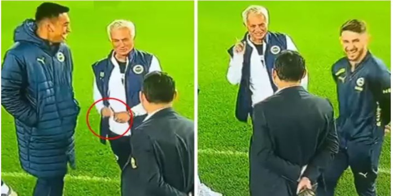 Mourinho'dan sahanın ortasında Trabzonsporluları çıldırtan hareket