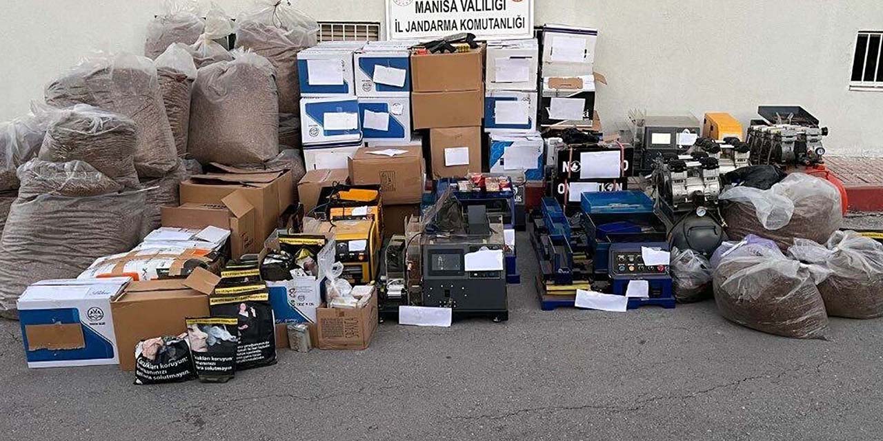 Manisa’da kaçak sigara operasyonu