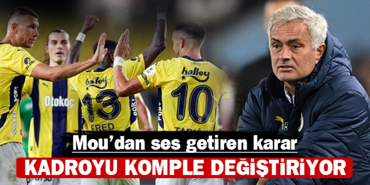 Fenerbahçe'de Kayserispor maçı öncesi kadro değişikliği sinyalleri