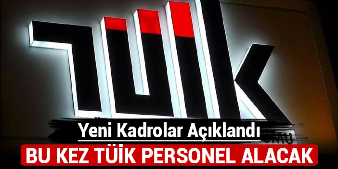 TÜİK personel alımı için ilan yayınladı: Başvurular başladı