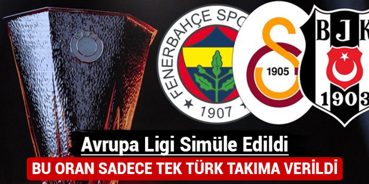 UEFA Avrupa Ligi simüle edildi: Yüksek oran sadece tek Türk takımına verildi!