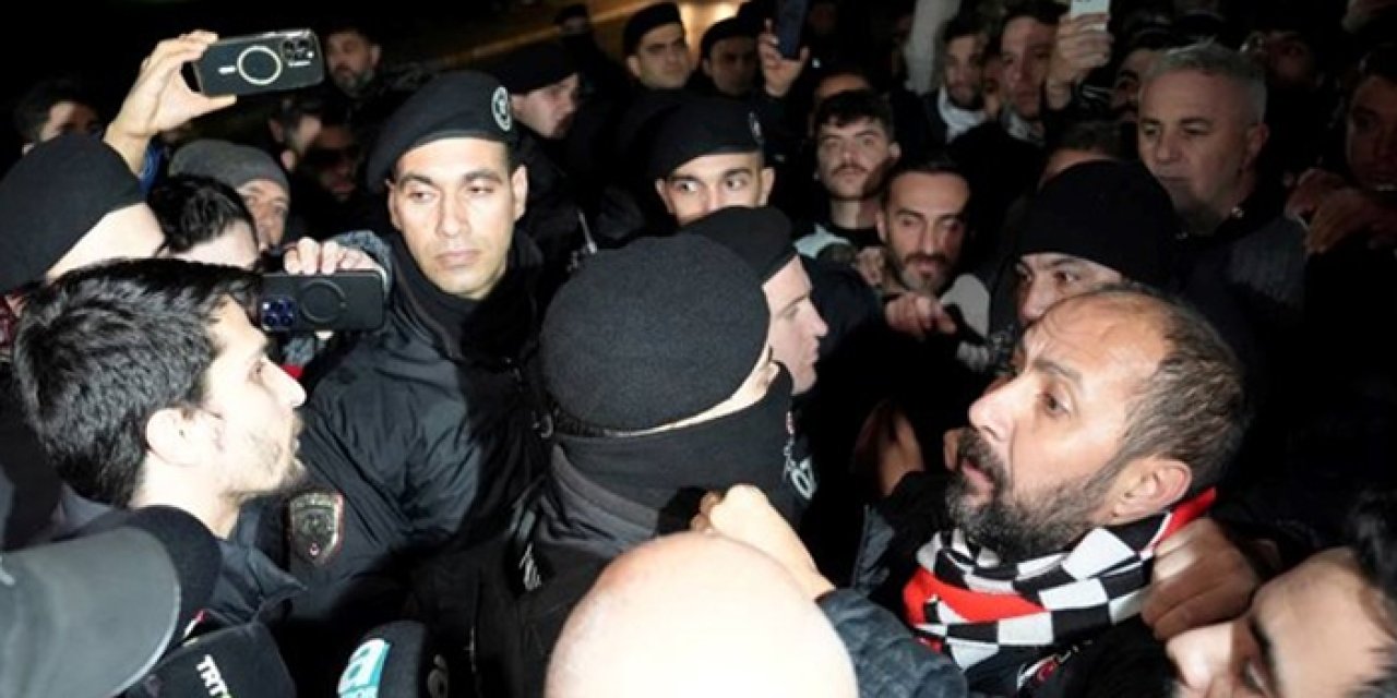 Beşiktaş'a büyük tepki: Polis müdahale etti