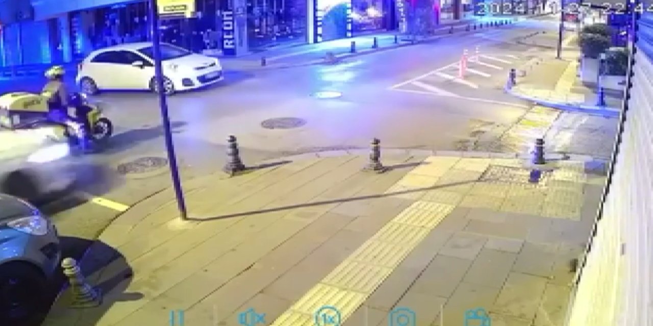 Pendik'te motokuryeye çarparak kaçan otomobil sürücüsü yakalandı