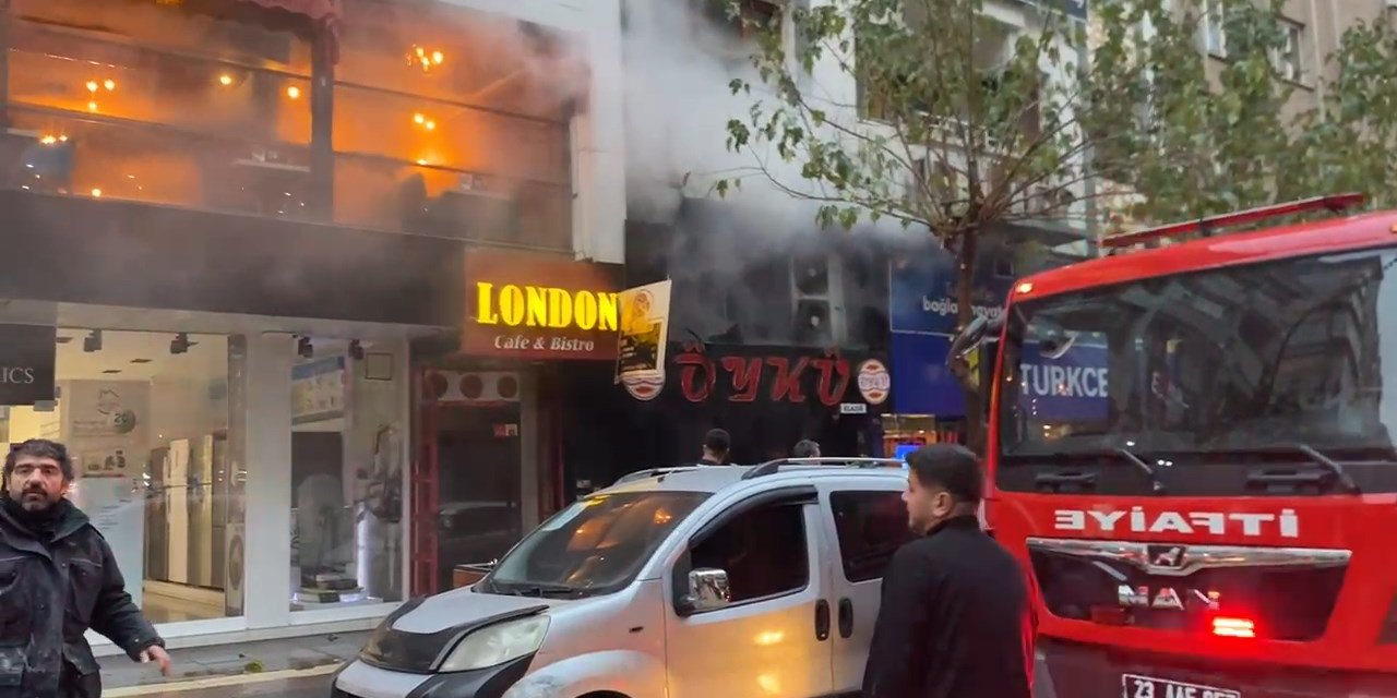 Elazığ’da, dönerci dükkanında baca yangını