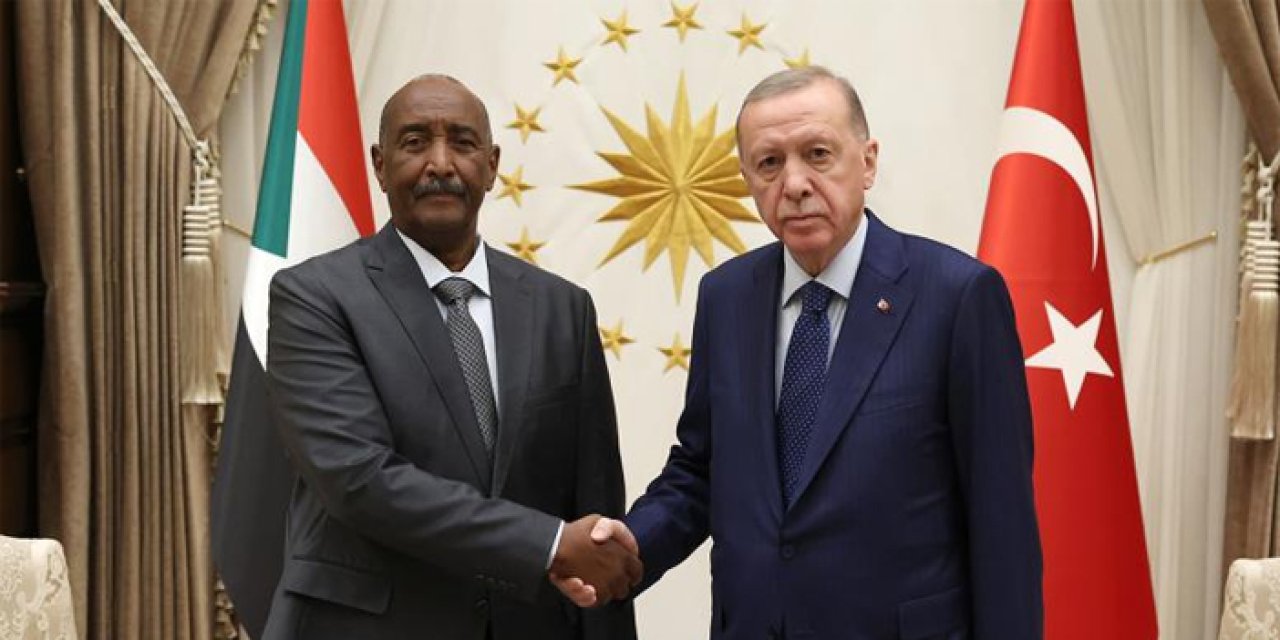 Cumhurbaşkanı Erdoğan, Sudan Egemenlik Konseyi Başkanı El-Burhan ile bir araya geldi