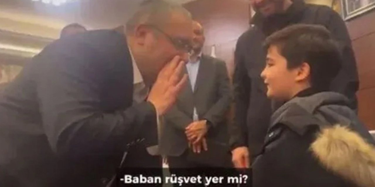 Mesut Özarslan’dan minik çocuğa: “Senin baban rüşvet yer mi?”