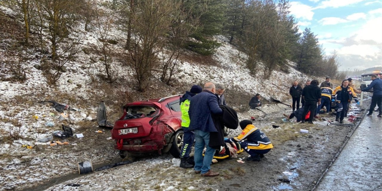 Yağmur kazaya sebep oldu: 1 ölü, 3 yaralı