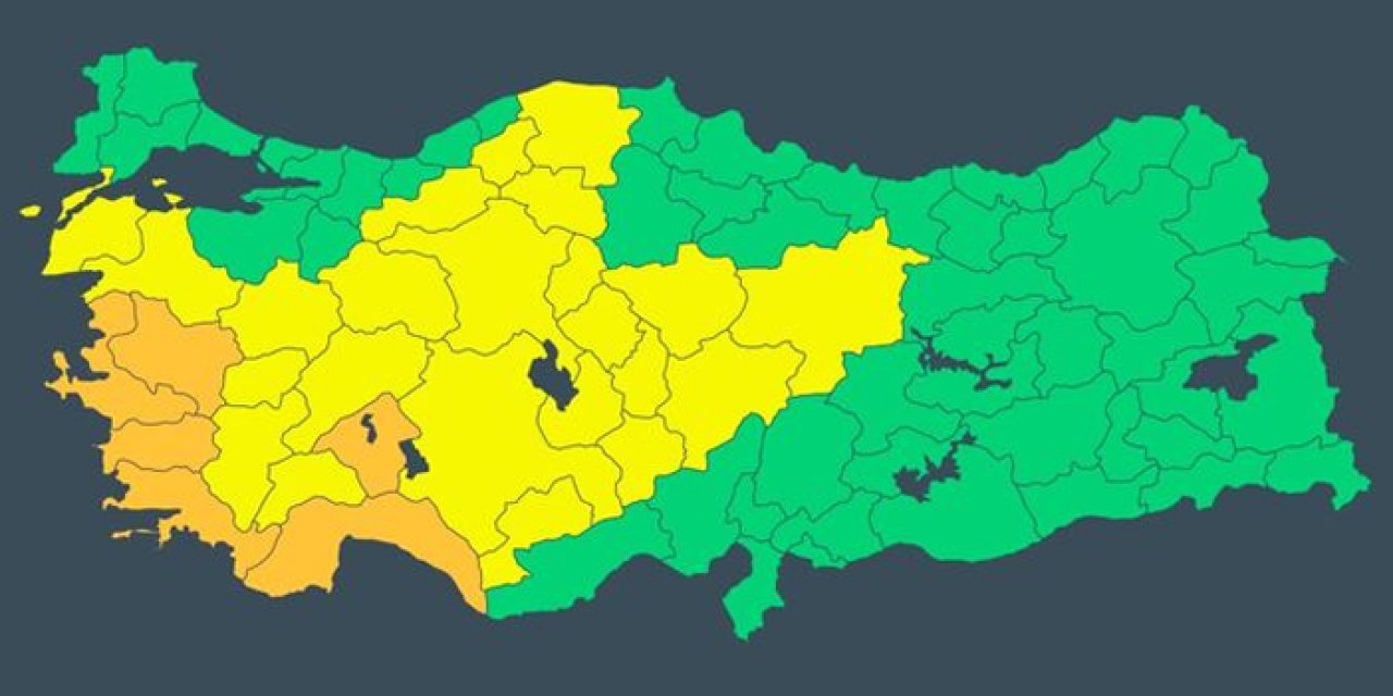 AFAD’tan kritik uyarı: 29 ile “sarı” 6 ile “turuncu” uyarı