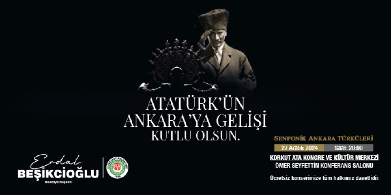 ETİMESGUT BELEDİYESİ 27 ARALIK ATATÜRK'ÜN ANKARAYA GELİŞİ İLANI