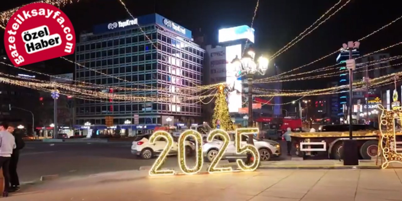 Ankara’daki cadde ve sokaklar yeni yıla hazırlandı