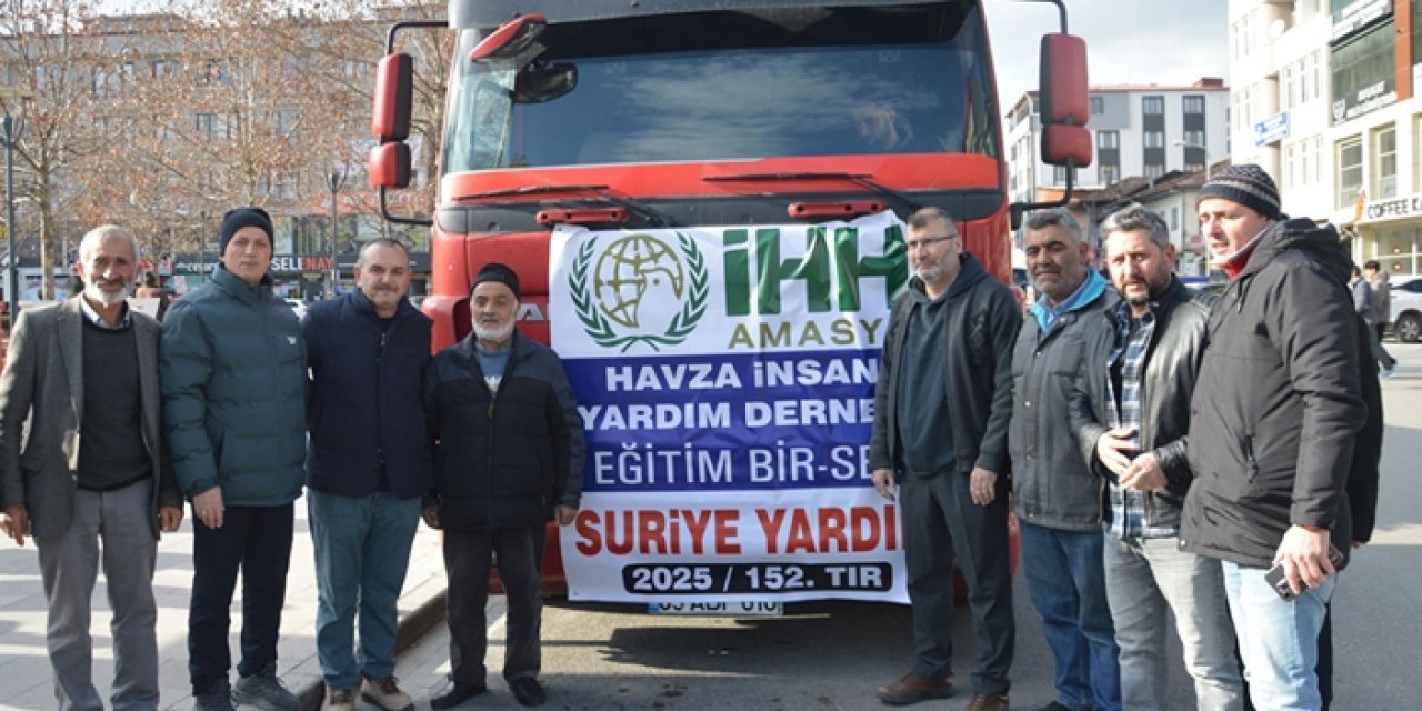 Havza İnsani Yardım Derneği'nden Suriye'ye 600 çuval un