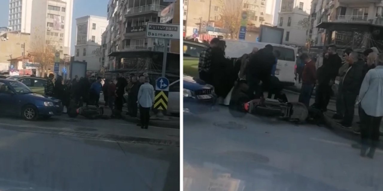 Alsancak’ta Feci Çarpışma: Motosiklet ile Araç Kaza Yaptı, 1 Yaralı