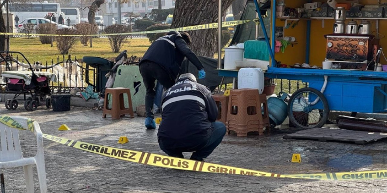 Konya'da seyyar çaycı silahlı saldırıya uğradı