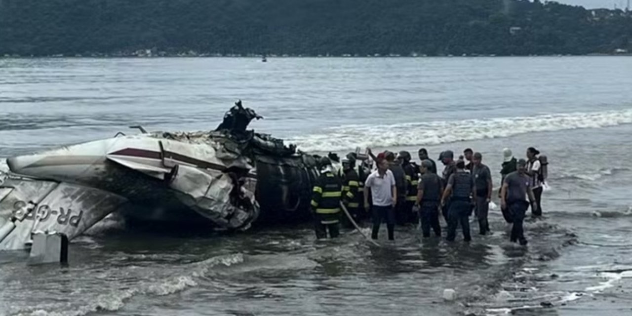 Brezilya'da uçak kazası: Pilot hayatını kaybetti, 5 kişi yaralandı