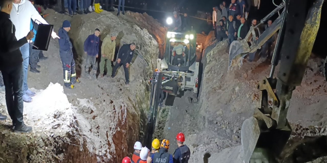 Amasya'da su kuyusu açarken 2 kişi altında kaldı