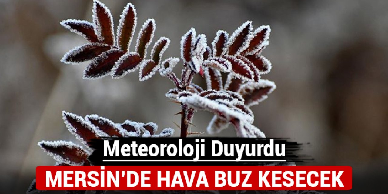 Meteoroloji duyurdu: Mersin'de hava buz kesecek!