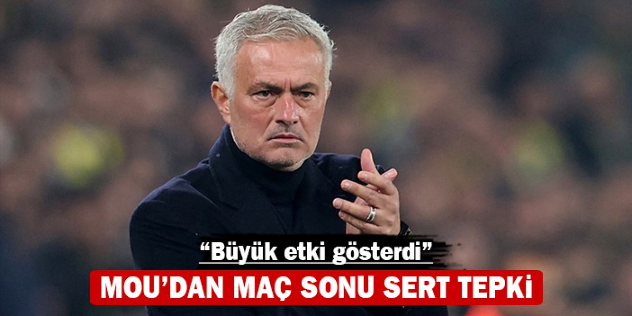 Mou'dan maç sonu sert tepki: "Büyük etki gösterdi"