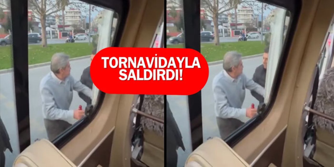 İzmir Mavişehir’de Dolmuş Şoföründen Tornavida İle Saldırı