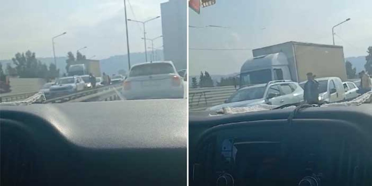 İzmir Yeşildere Yolu’nda Zincirleme Kaza: Trafikte Aksamalar Yaşandı