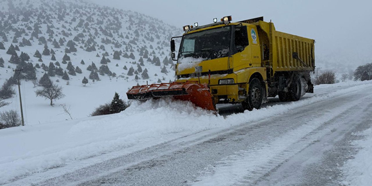 Kayseri'de 22 mahalle yolu kapandı