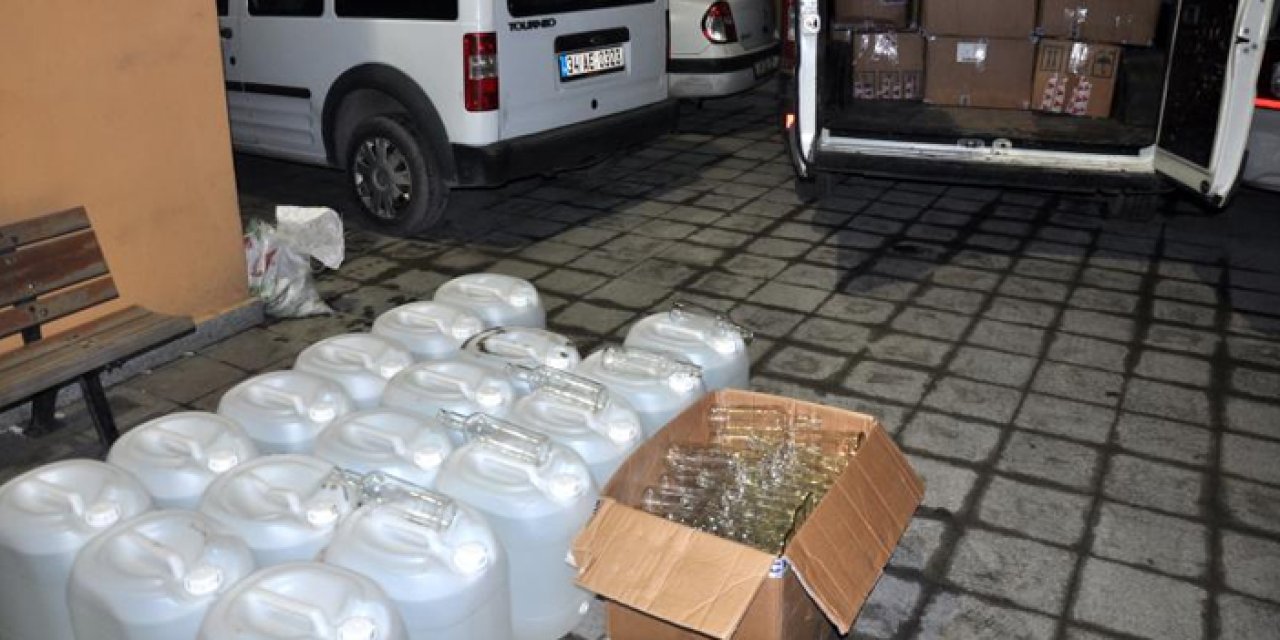 Kaçak içkiye büyük operasyon: 86 bin litre ele geçirildi